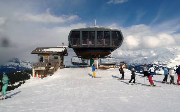 Höchste Talstation im Val d'Arly – Skigebiet Les Portes du Mont-Blanc – Combloux/Megève le Jaillet/La Giettaz