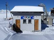 Gepflegte Toiletten im Skigebiet