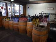 Die Auswahl an Skistöcken