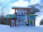 Informationstafel an der Bergstation