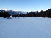 Leichte Piste am Altiport in Méribel