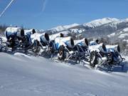 Die Schneekanonen stehen bereit