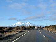 Anfahrt zum Skigebiet Whakapapa