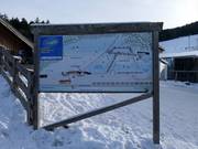 Informationstafeln an der Talstation