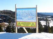 Pistenplan an der Bergstation