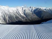 Präparierte Piste am Venet