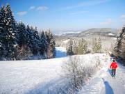 Verschneite Winterlandschaft an der Hohen Bracht – leider nicht die Regel