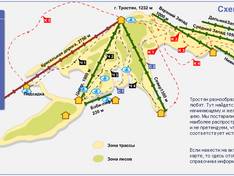 Pistenplan Trostyan Mountain
