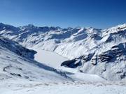 Blick zum Stausee Lac de Moiry