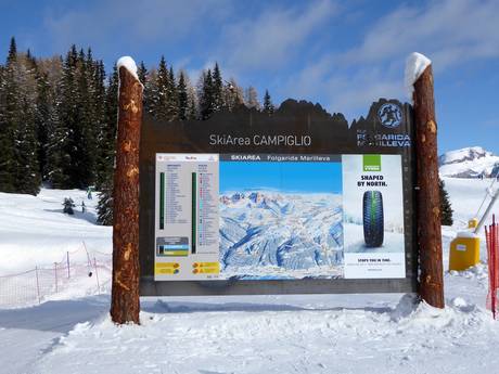 Trentino: Orientierung in Skigebieten – Orientierung Madonna di Campiglio/Pinzolo/Folgàrida/Marilleva
