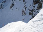 Fast senkrecht geht es bei der The Cirque durch die Felsen