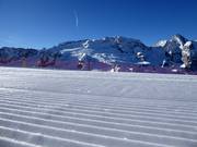 Sehr gute Pistenpräparierung in Arabba