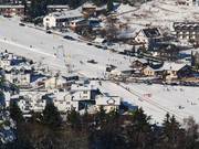 Dichte Bebauung rund um den Sonnenhang. Viele der Häuser bieten Ferienwohnungen.