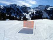 Start der schweren Piste Prà Erto