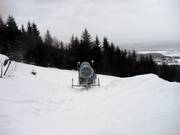 Die Schneekanone steht bereit