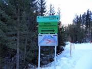 Informationstafel im Talbereich