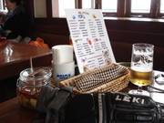 Speisekarte im Restaurant am Berg