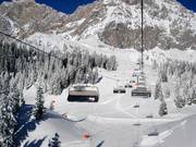 Gaistal - 6er Hochgeschwindigkeits-Sesselbahn (kuppelbar) mit Abdeckhauben und Sitzheizung