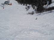 Schwarze Variante der Piste Gueux