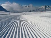 Frisch präparierte Piste