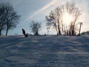 Abfahrt am kleinen Lift