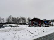 Das Radisson SAS Resort Hotel liegt direkt an der Talstation