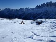 Tiefschneehänge im Skigebiet