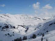 Weitläufige Bergsachale am Mont Vores