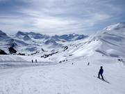 Blick vom Sillerenbühl zum Luegli, Metschstand und Hahnenmoos