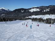 Für Anfänger: Flache und breite Roßalm-Abfahrt (Winklmoosalm)