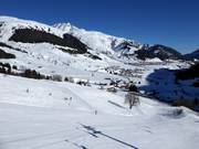 Leichte Talabfahrt nach Dieni