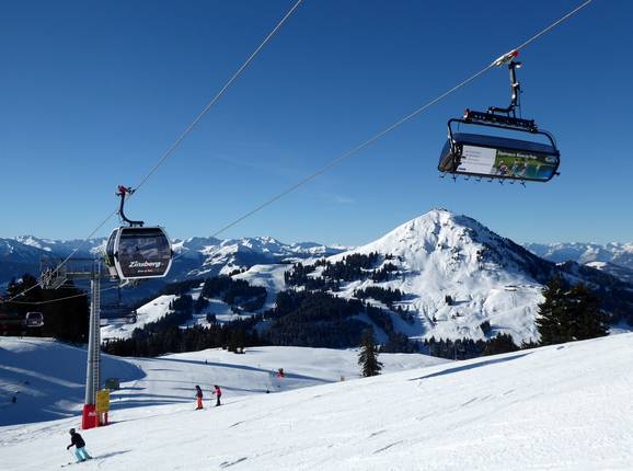 Blick auf die Hohe Salve in der SkiWelt Wilder Kaiser-Brixental 