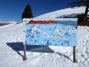 Pistenplan im Skigebiet Carezza