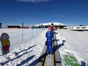 Förderband im Skigebiet Monte Bondone