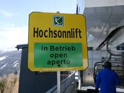 Informationen zum Hochsonnlift
