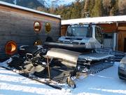 Die Pistenraupe macht eine Pause