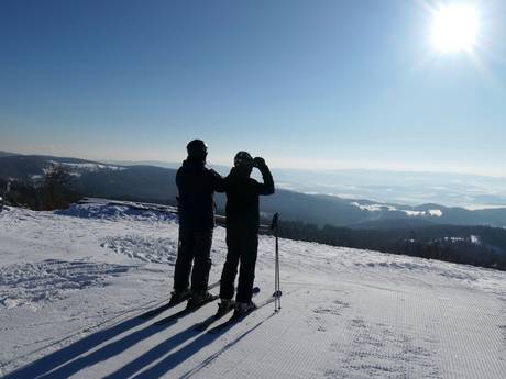 Nordwesttschechien (Severozápad): Umweltfreundlichkeit der Skigebiete – Umweltfreundlichkeit Pleßberg (Plešivec) – Abertamy