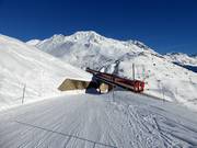 Leichte Piste Passstraße nach Andermatt