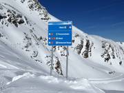 Klare Ausschilderung am Alteck