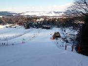 Blick auf die leichten Pisten