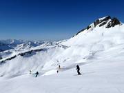 Abfahrt Hochalpe an der Damülser Mittagspitze