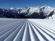 Perfekte Pistenpräparierung am Klausberg