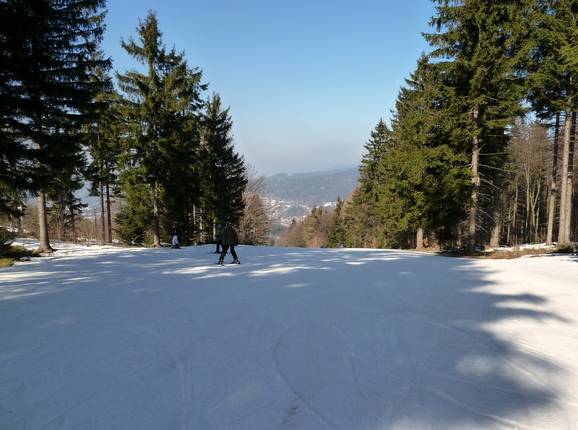 Leichte Piste am Silberberg