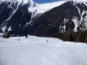 Leichte Übungspiste im Talbereich an den Köfeleliften