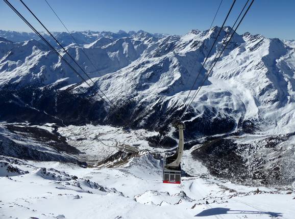 Panorama Bergstation Gletscherbahn