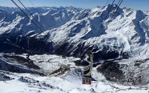 Höchste Talstation im Meraner Land – Skigebiet Schnalstaler Gletscher (Schnalstal)