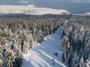 Blick vom Asenturm auf die Nordabfahrt