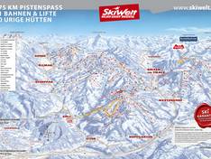 Pistenplan SkiWelt Wilder Kaiser-Brixental