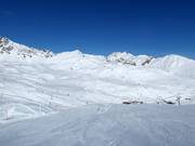 Blick vom Alp Trida Sattel zum Visnitzkopf