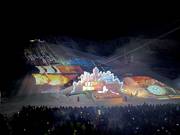 Showspektakel der Adventure Night in Serfaus